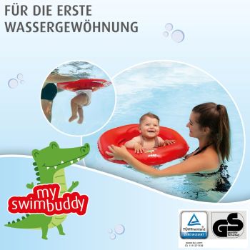 reer myswimbuddy Schwimmsitz rot für Babys bis 11 kg mit Netz-Sitzhose im Babyladen Erlangen